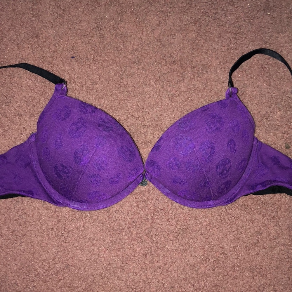 Black Heart Push-up Bra